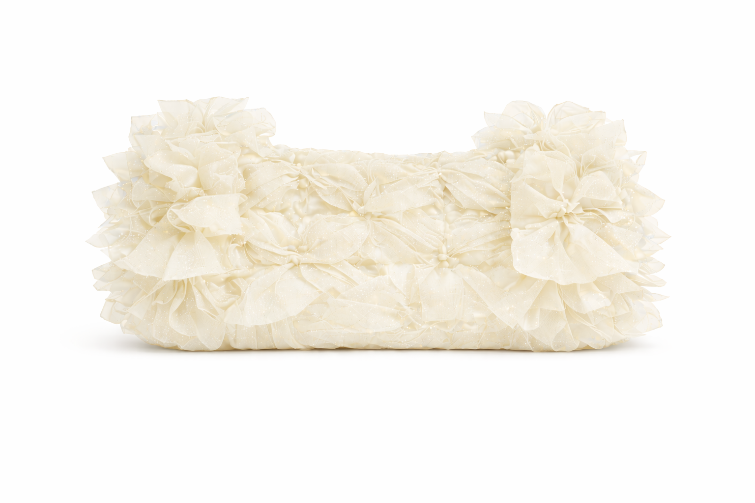 Clutch joya artesanal por encargo blanco