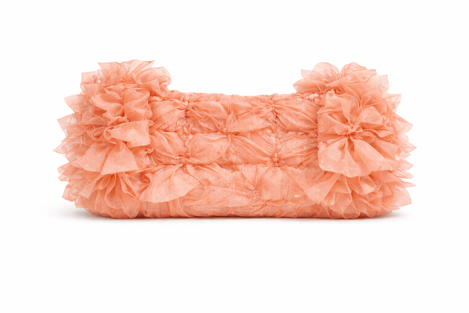 Clutch joya artesanal por encargo salmón