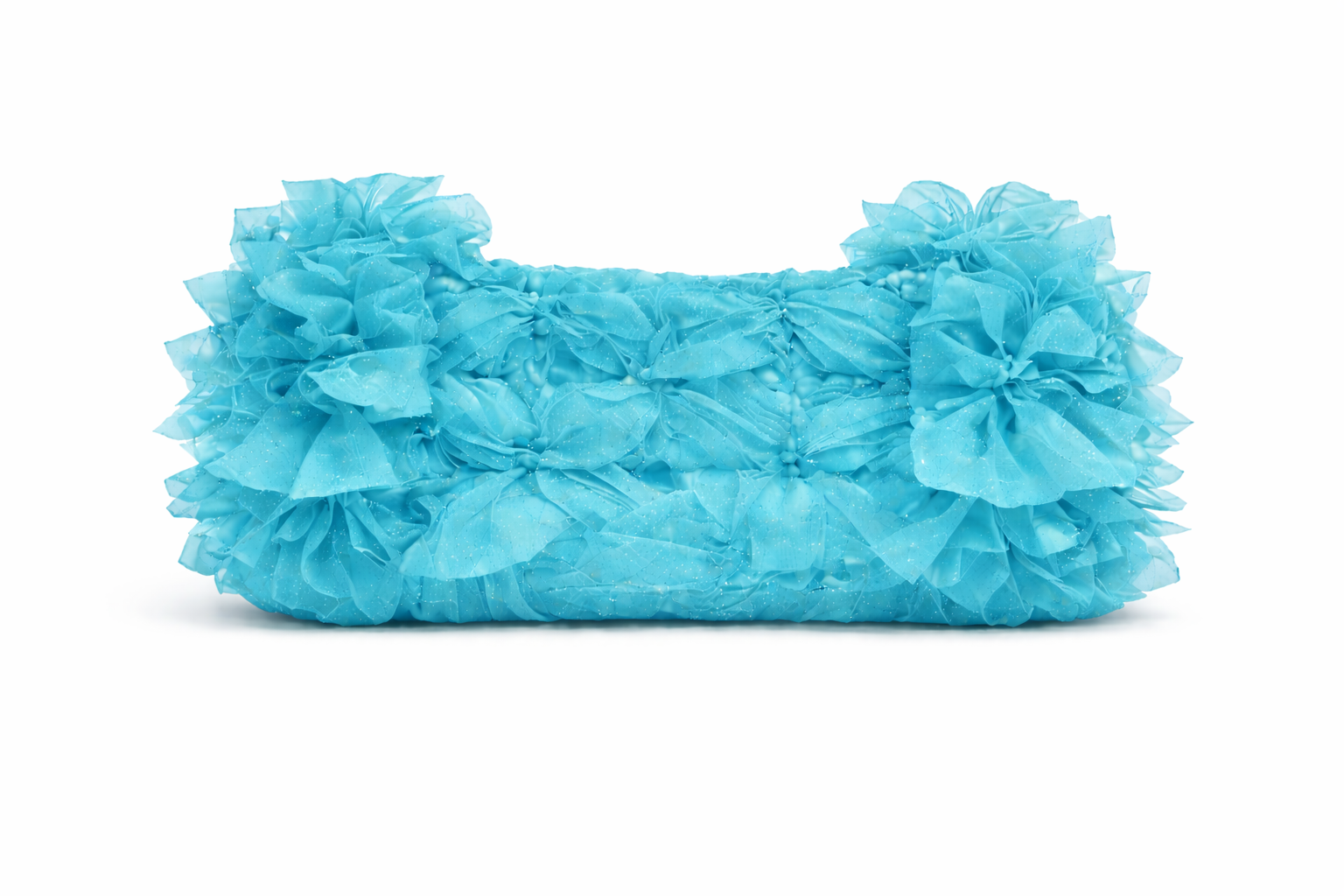 Clutch joya artesanal por encargo turquesa