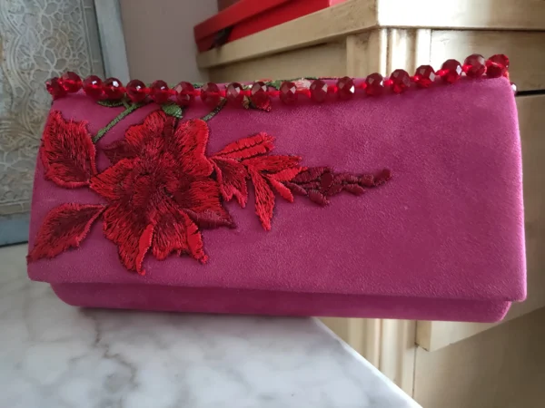 clutch de fiesta fucsia