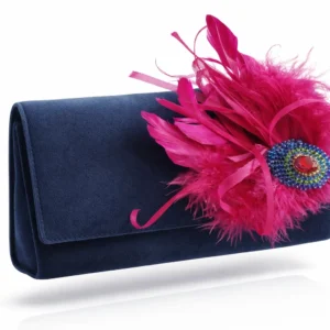 clutch de fiesta azul