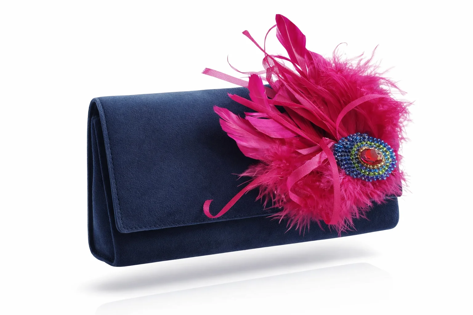 clutch de fiesta azul