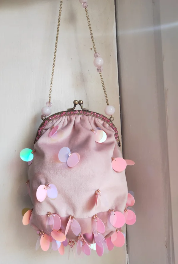 bolso bombonera rosa