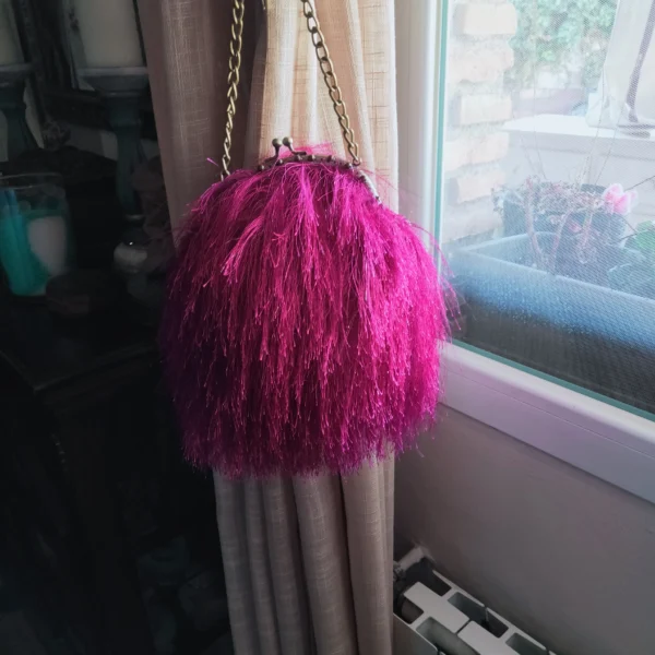 bolso bombonera fucsia
