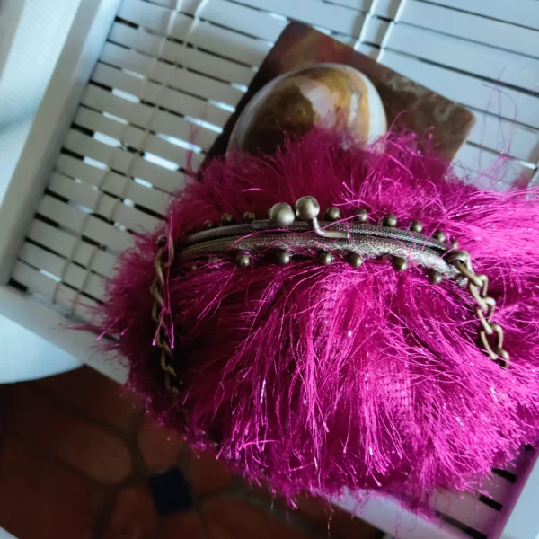 bolso bombonera fucsia