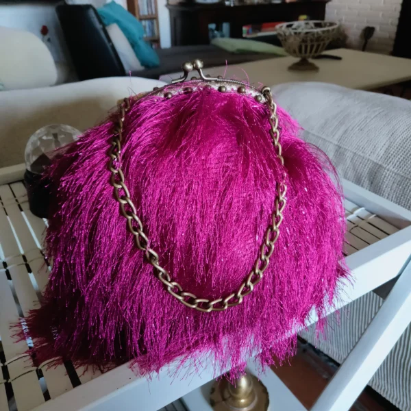 bolso bombonera fucsia