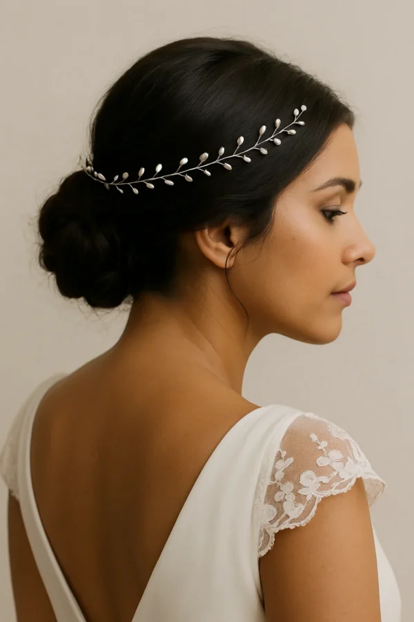 Enredadera de novia blanca