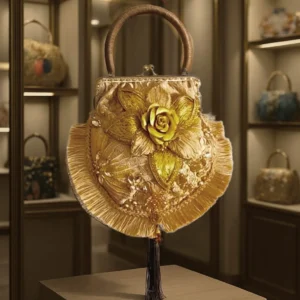 bolso bombonera dorado