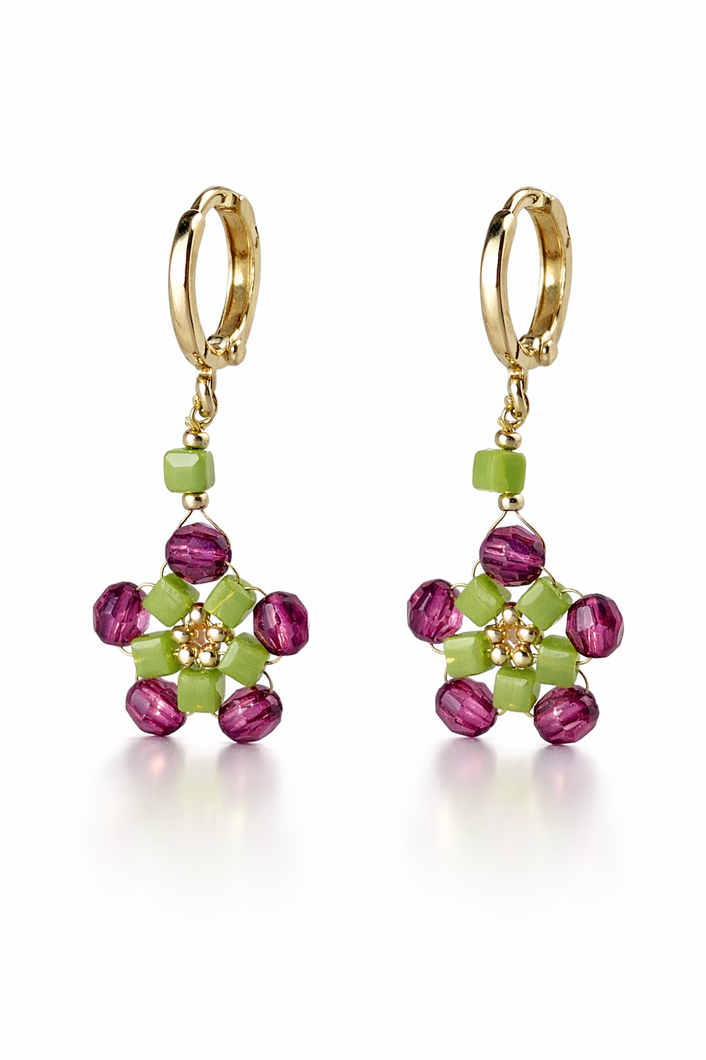 Aros pequeños con turmlinas