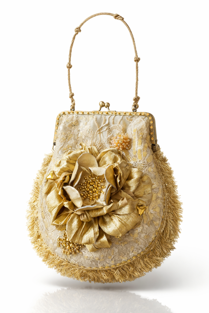 bolso bombonera dorado