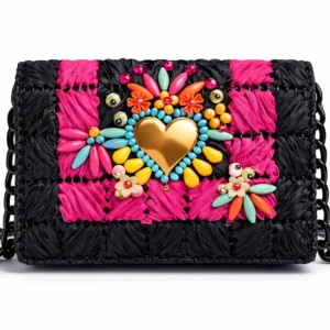clutch joya con cuentas