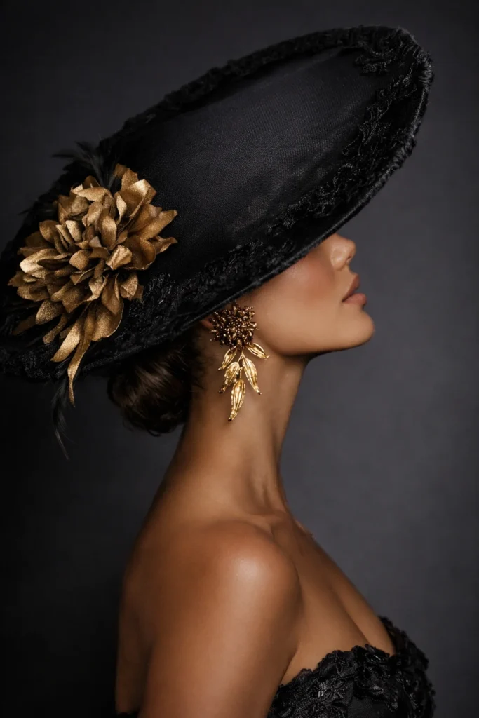 Pamela negra y dorada