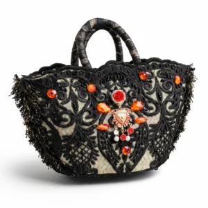 Capazo Decorado con Corazón